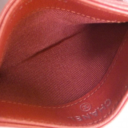 Chanel Lambskin Business Card Holder Salmon 7 of 8