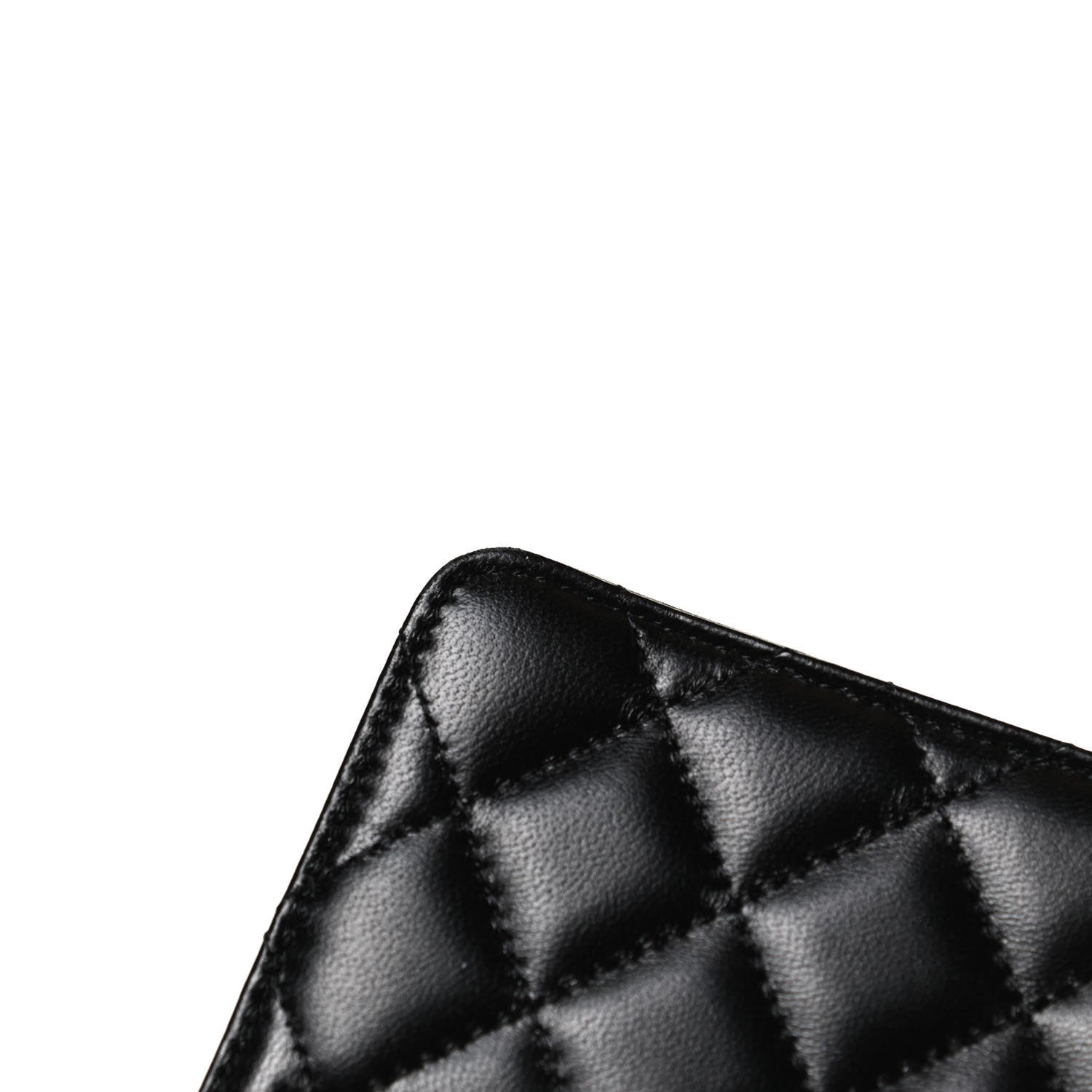 Chanel Lambskin Quilted Mini Camellia Bow Wallet On Chain WOC Black 12 of 20