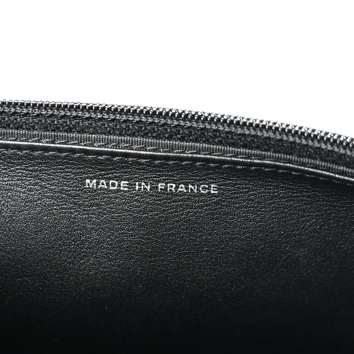 Calfskin Chevron Quilted Braided Boy Wallet On Chain WOC Black