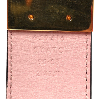 Gucci Plutone Calfskin 37mm GG Marmont Reversible Belt 95 38 Fuschia Pink 8 of 8