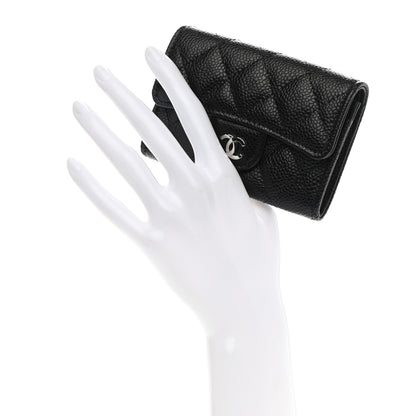 Chanel Caviar Quilted Flap Card Holder Black 2 of 8