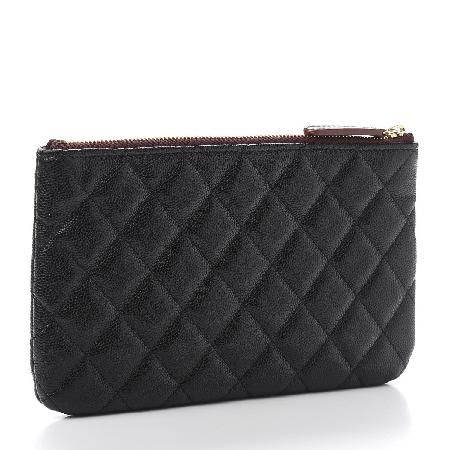 Chanel Caviar Quilted Cosmetic Case Black 3 of 8