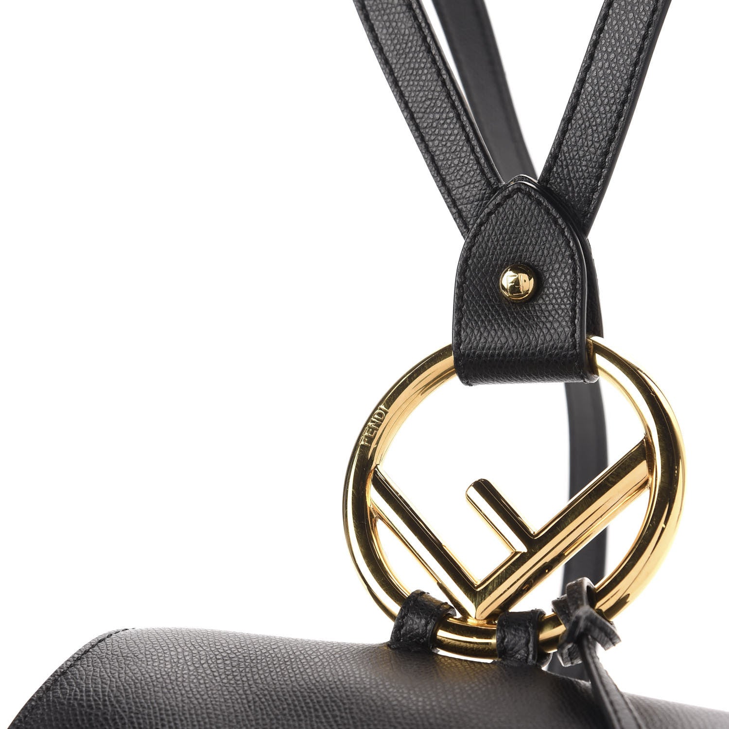 Fendi Vitello Cruise F is Fendi Drawstring Backpack Black 7 of 12