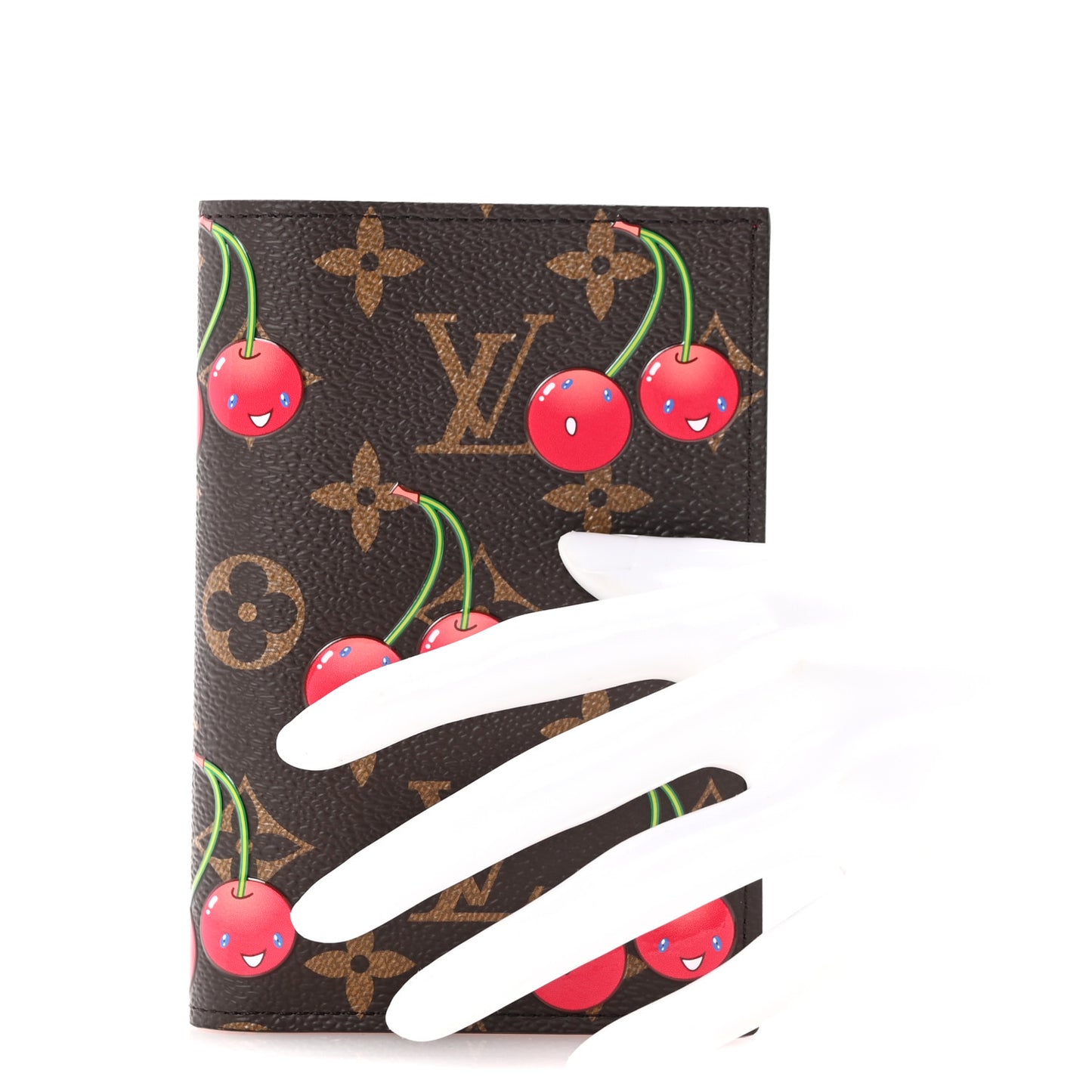 LV X TM Monogram Cerises Passport Cover