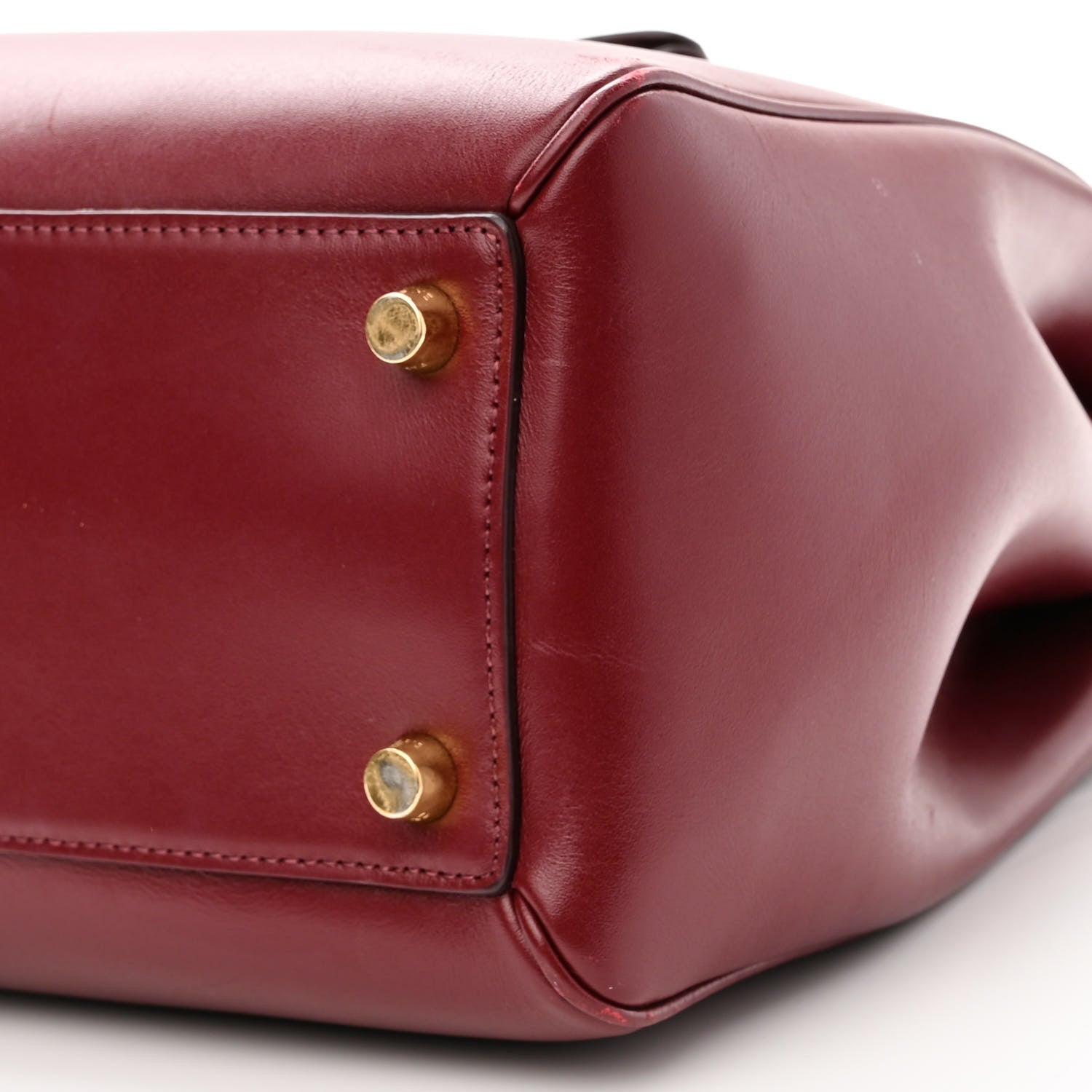 Celine Satinated Calfskin Medium 16 Top Handle Bag Light Burgundy 10 of 12