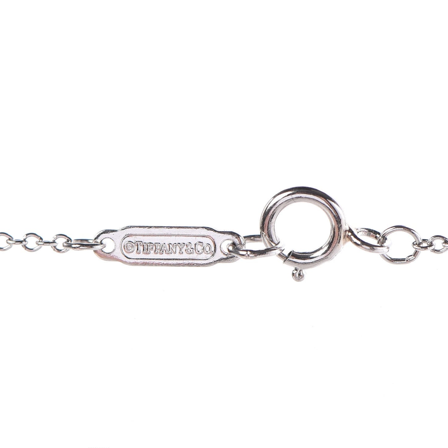 Platinum Diamond Petals Key Pendant Necklace