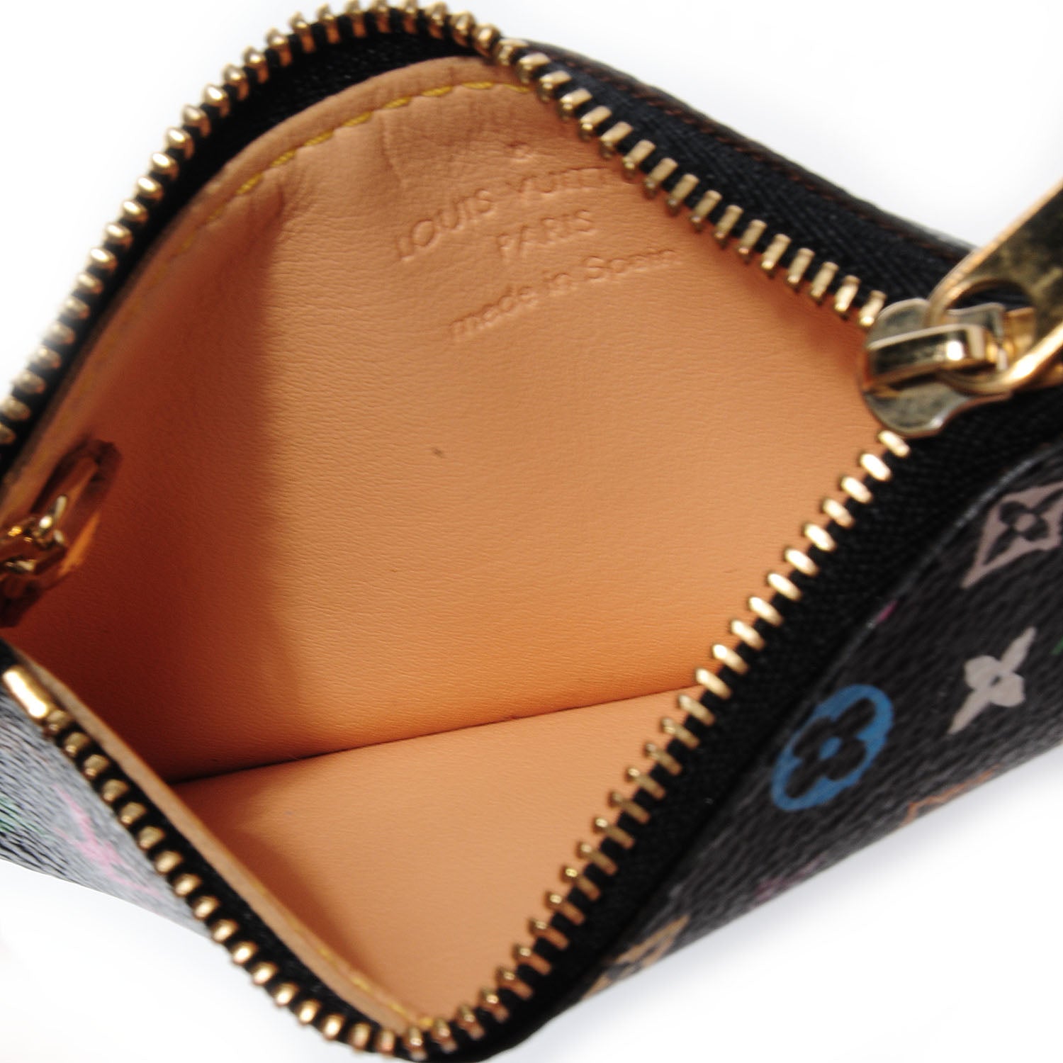 Louis Vuitton Monogram Multicolor Key Pouch Black 5 of 7