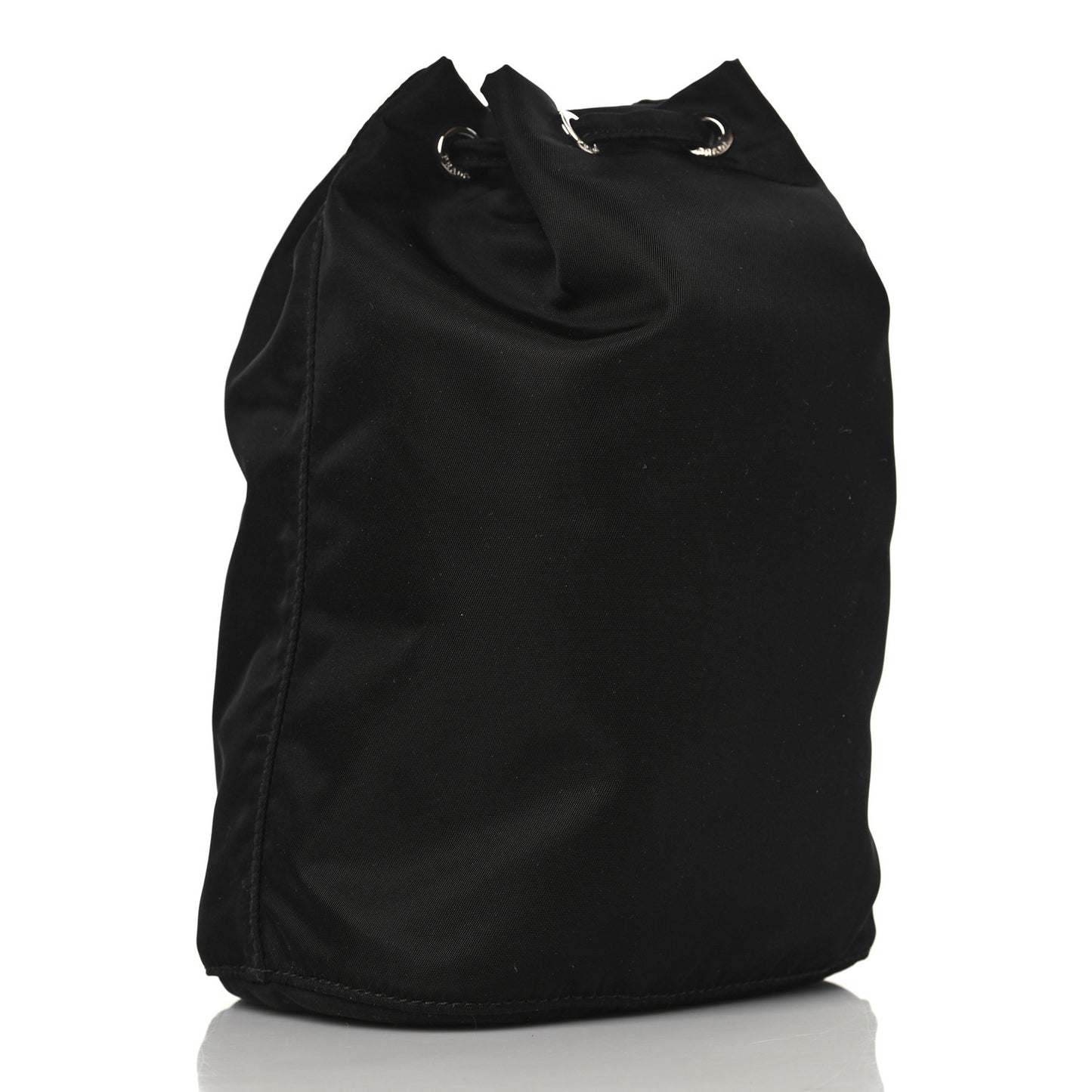 Nylon Vela Drawstring Pouch Black