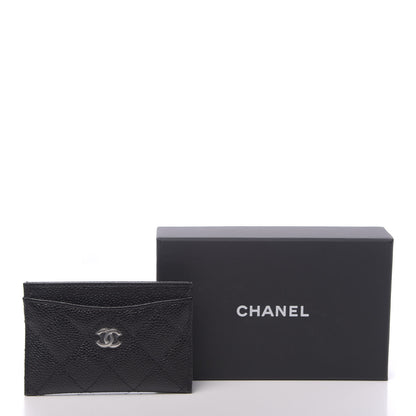 Chanel Caviar Quilted Card Holder Black 9 of 9