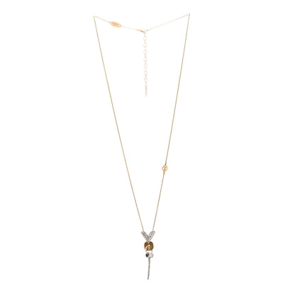 Louis Vuitton Swarovski Essential V Strass Pendant Necklace 4 of 6
