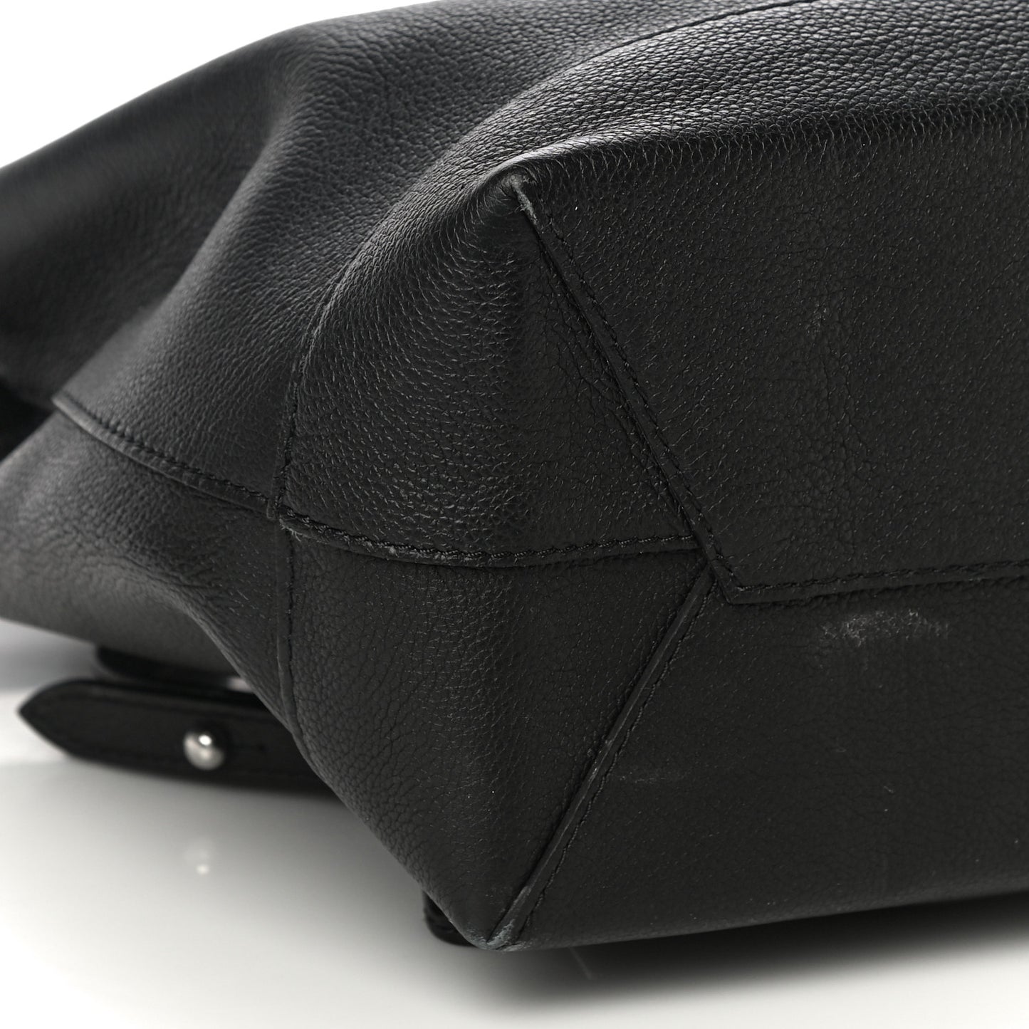 Calfskin Lockme Backpack Black