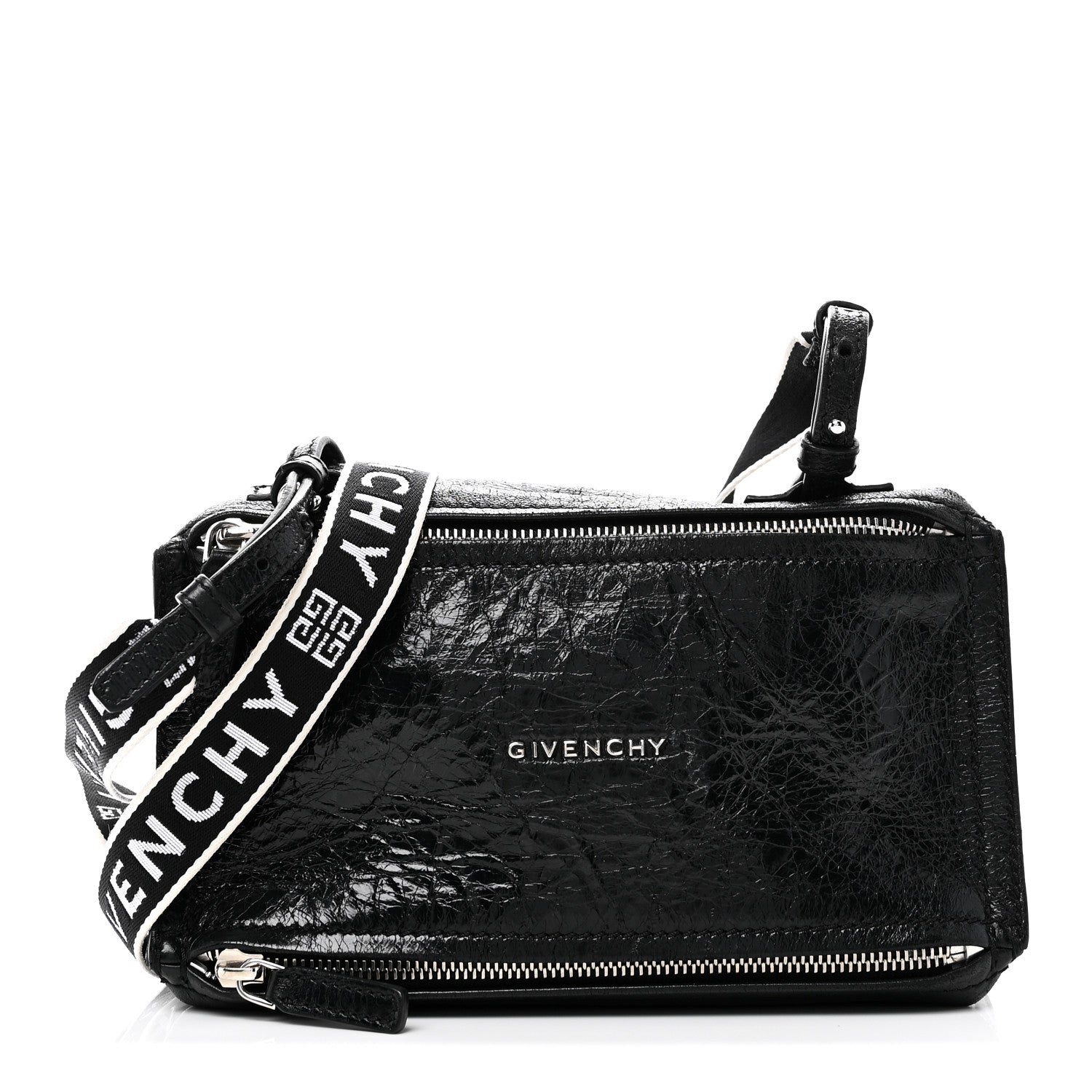 Givenchy Crackled Patent 4G Small Pandora Black 1 of 10