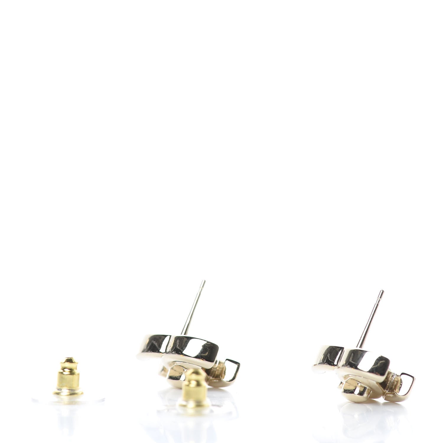 Chanel CC Turnlock Earrings Gold 3 of 5