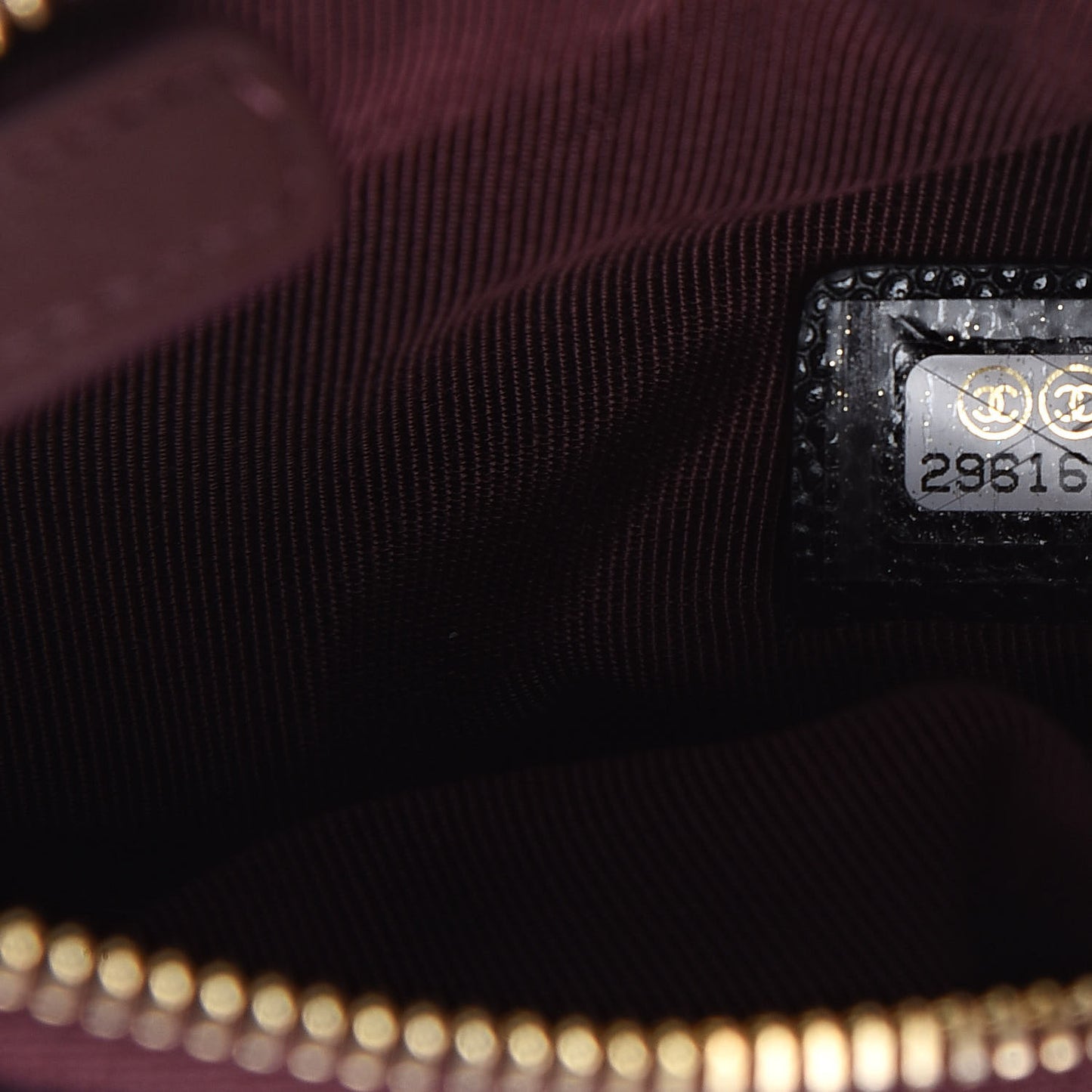 Caviar Quilted Small Cosmetic Case Black