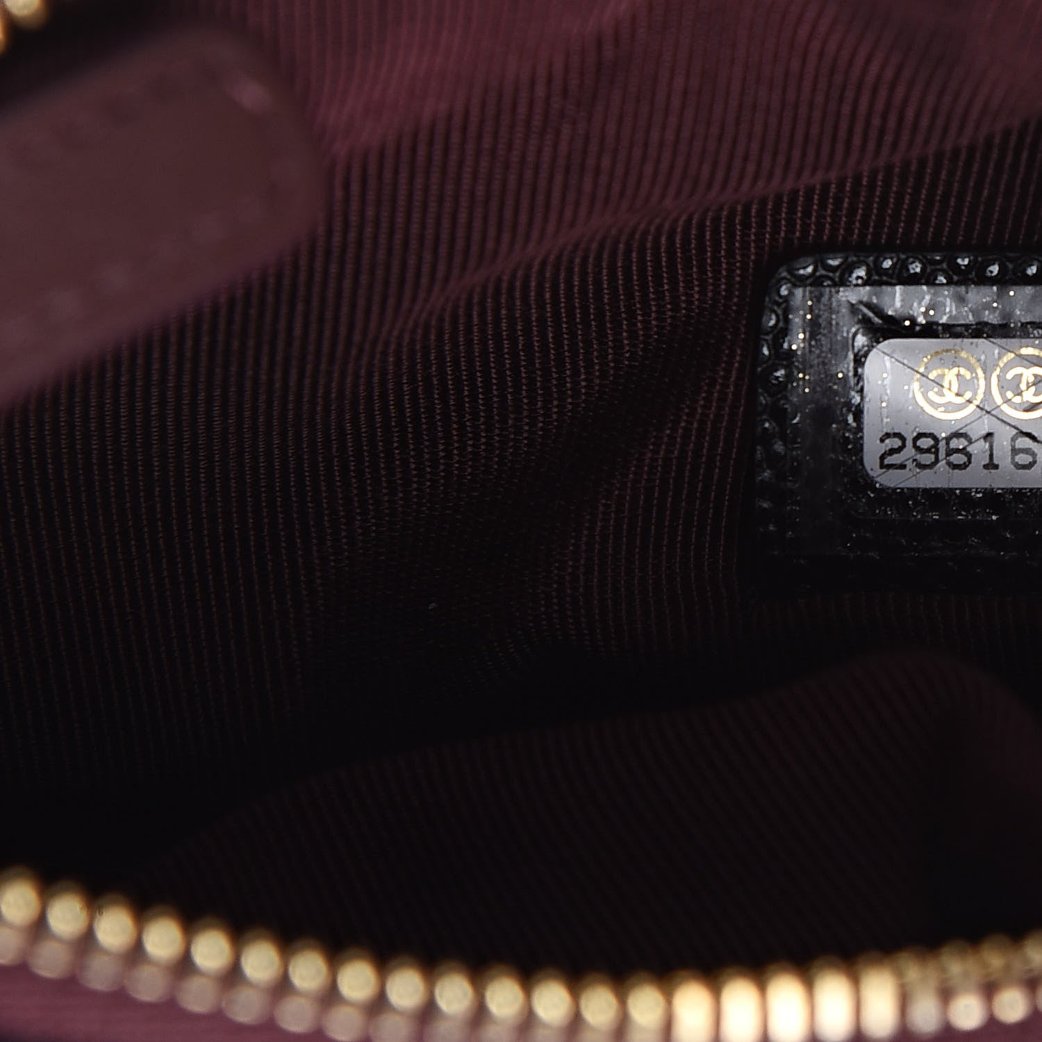 Chanel Caviar Quilted Small Cosmetic Case Black 7 of 8