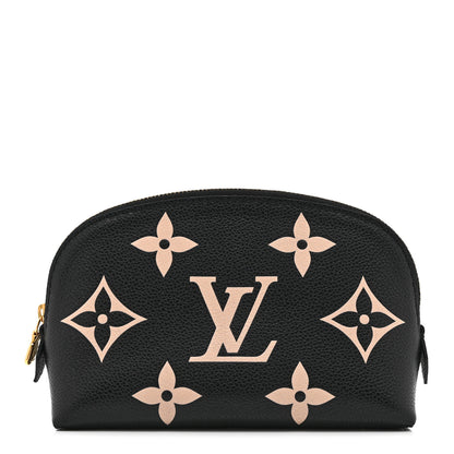 Louis Vuitton Empreinte Monogram Giant Cosmetic Pouch Black Beige 1 of 9