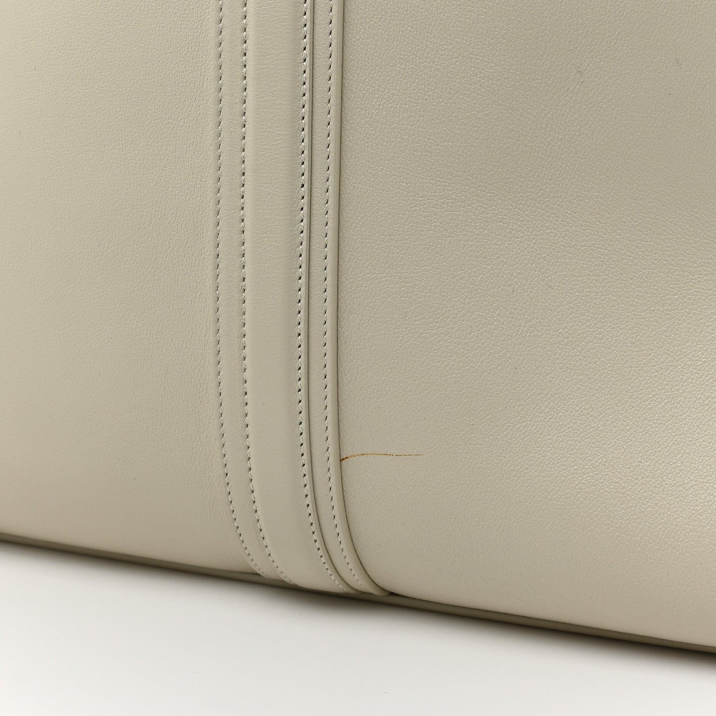 Calfskin Commuter Duffle White