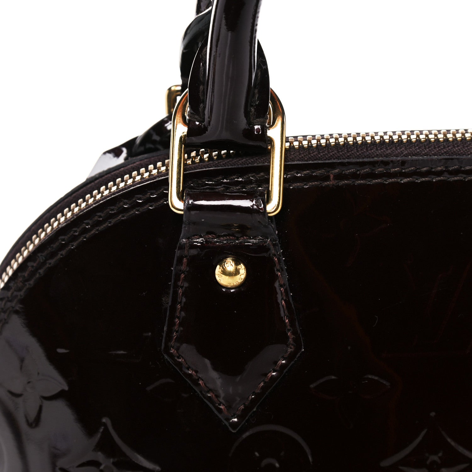 Louis Vuitton Vernis Alma BB Amarante 17 of 21