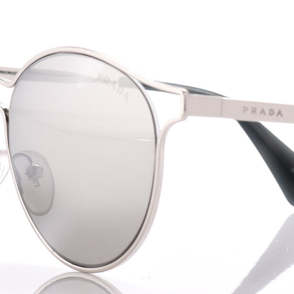 Prada Mirrored Cinema Sunglasses SPR 62S Silver 7 of 8
