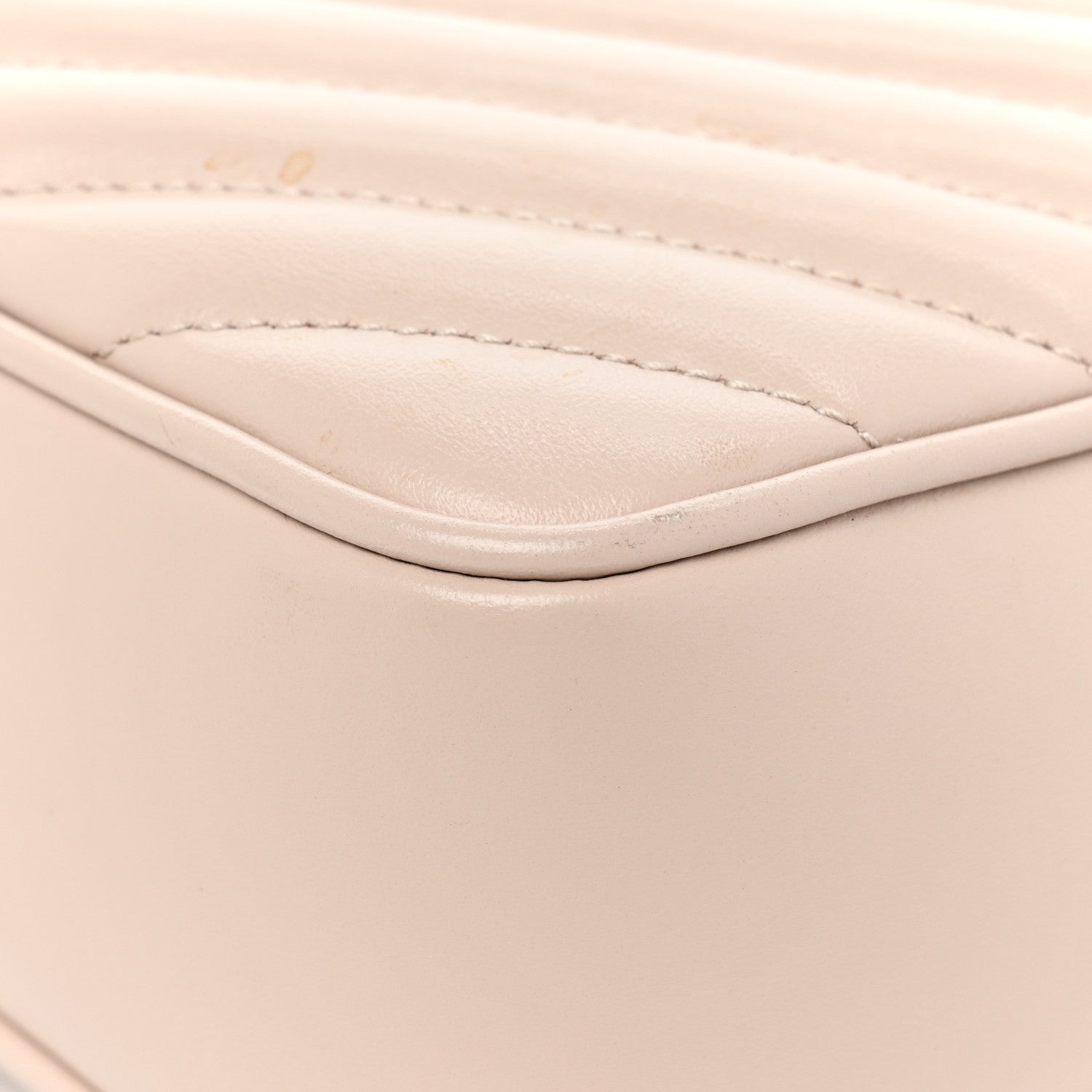 Saint Laurent Calfskin Matelasse Monogram Lou Camera Bag Marble Pink 10 of 15
