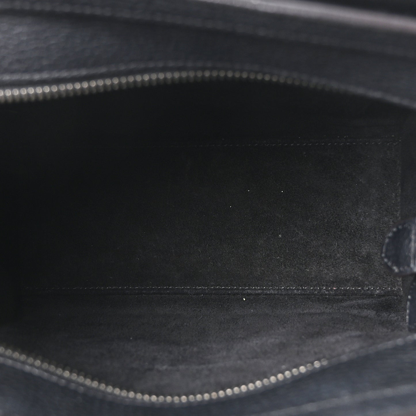 Drummed Calfskin Nano Luggage Black