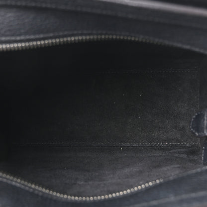 Celine Drummed Calfskin Nano Luggage Black 5 of 9