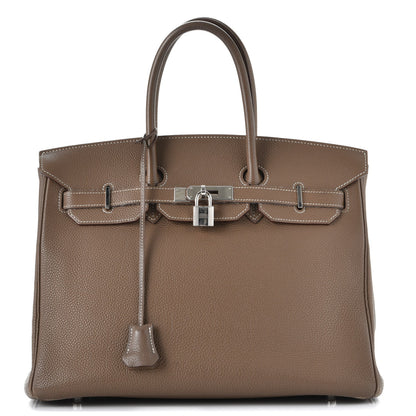 Hermes Togo Birkin 35 Etoupe 1 of 44