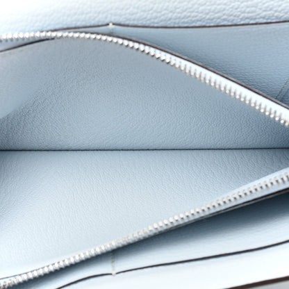Hermes Chevre Mysore Kelly Wallet To Go Bleu Brume 6 of 11