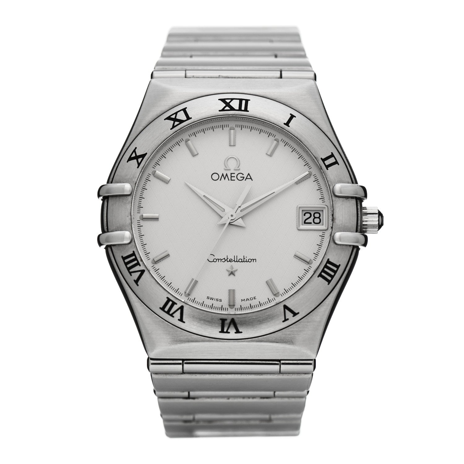 Omega Stainless Steel 33mm Constellation Quartz Watch White 1512.30 1 of 4