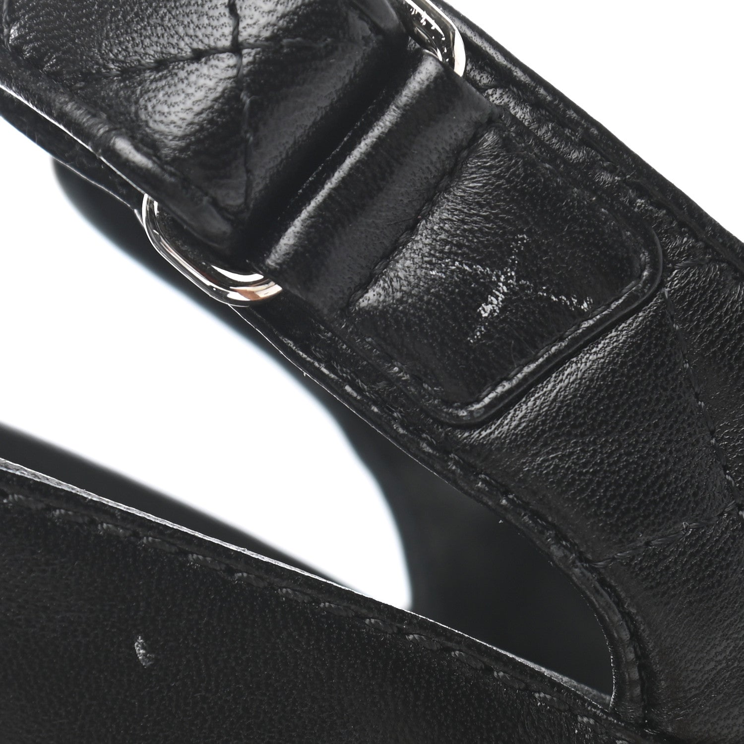 Chanel Lambskin Quilted Velcro Dad Sandals 35.5 So Black 10 of 11