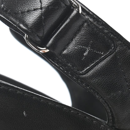 Chanel Lambskin Quilted Velcro Dad Sandals 35.5 So Black 10 of 11