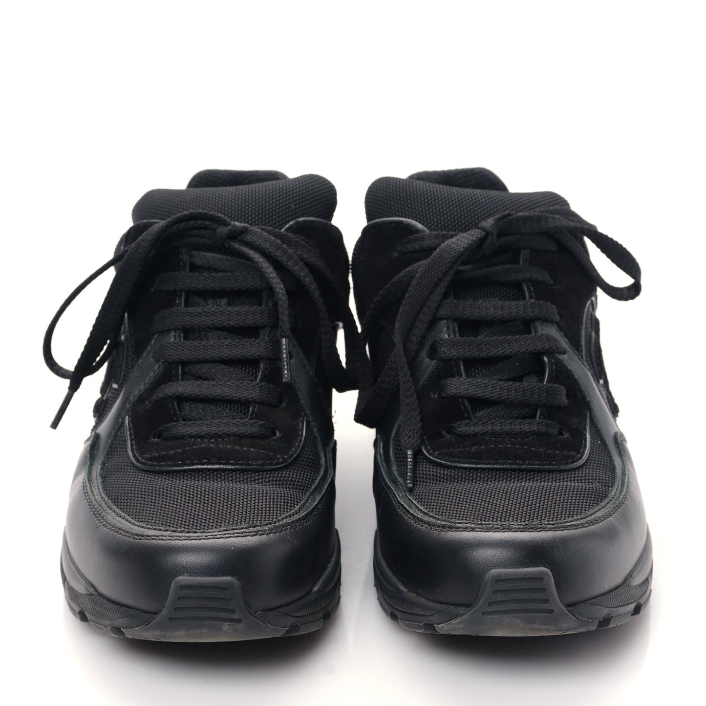 Toile Suede Calfskin CC Sneakers 37 Black