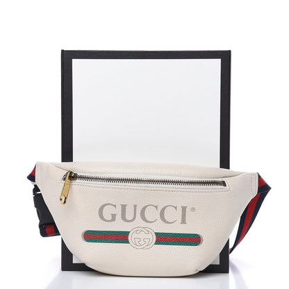 Gucci Grained Calfskin Small Logo Belt Bag White 12 of 12