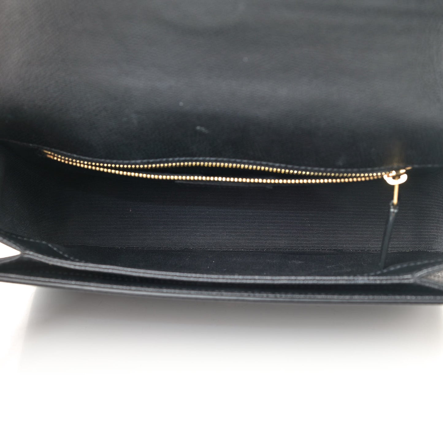 Textured Calfskin Medium Classic Monogram Universite Bag Black
