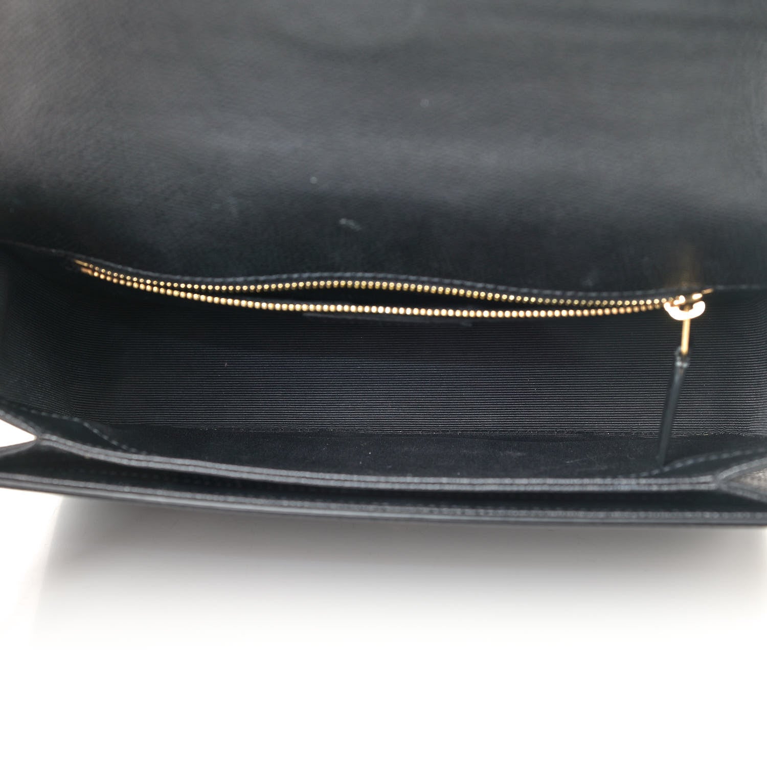 Saint Laurent Textured Calfskin Medium Classic Monogram Universite Bag Black 4 of 5