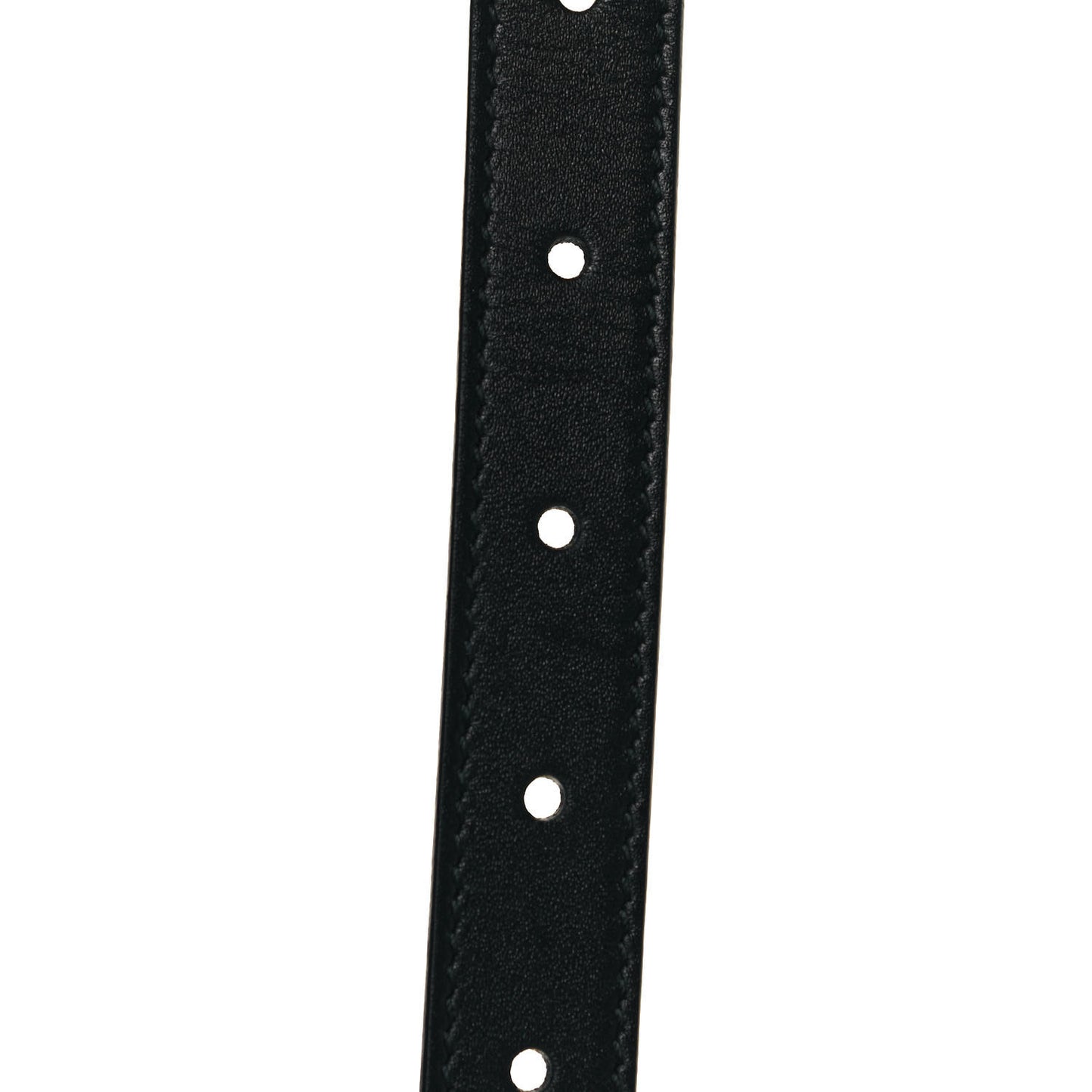 Calfskin Pearl Double G 20mm Belt 85 34 Black Cream