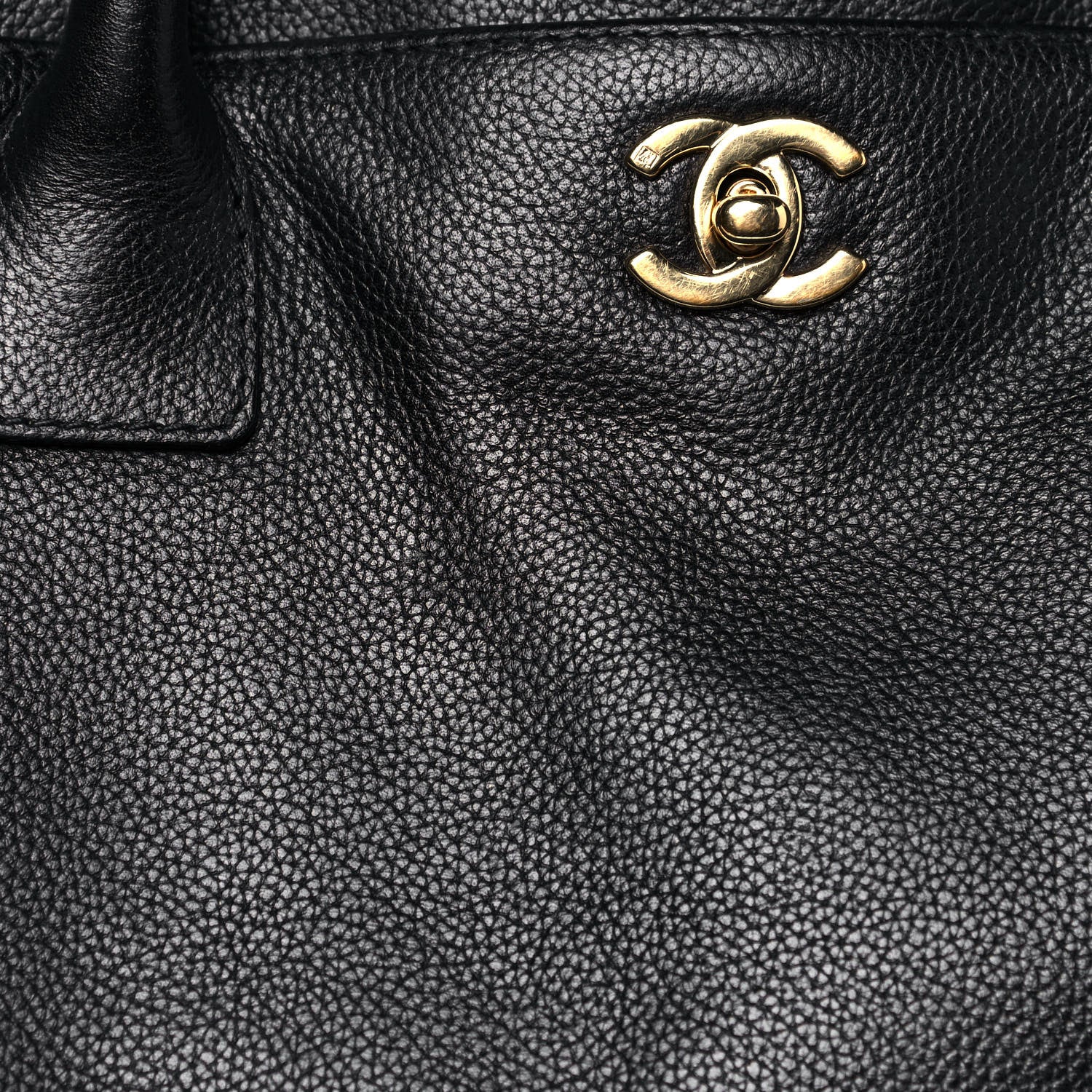 Chanel Calfskin Cerf Executive Shopper Tote Black 8 of 18
