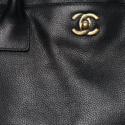Chanel Calfskin Cerf Executive Shopper Tote Black 8 of 18