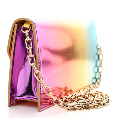 Christian Louboutin Metallic Specchio Boreal Loubi54 Crossbody Clutch Multicolor Gold 3 of 11