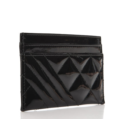 Chanel Patent Quilted Coco Boy Card Holder Black 3 of 9