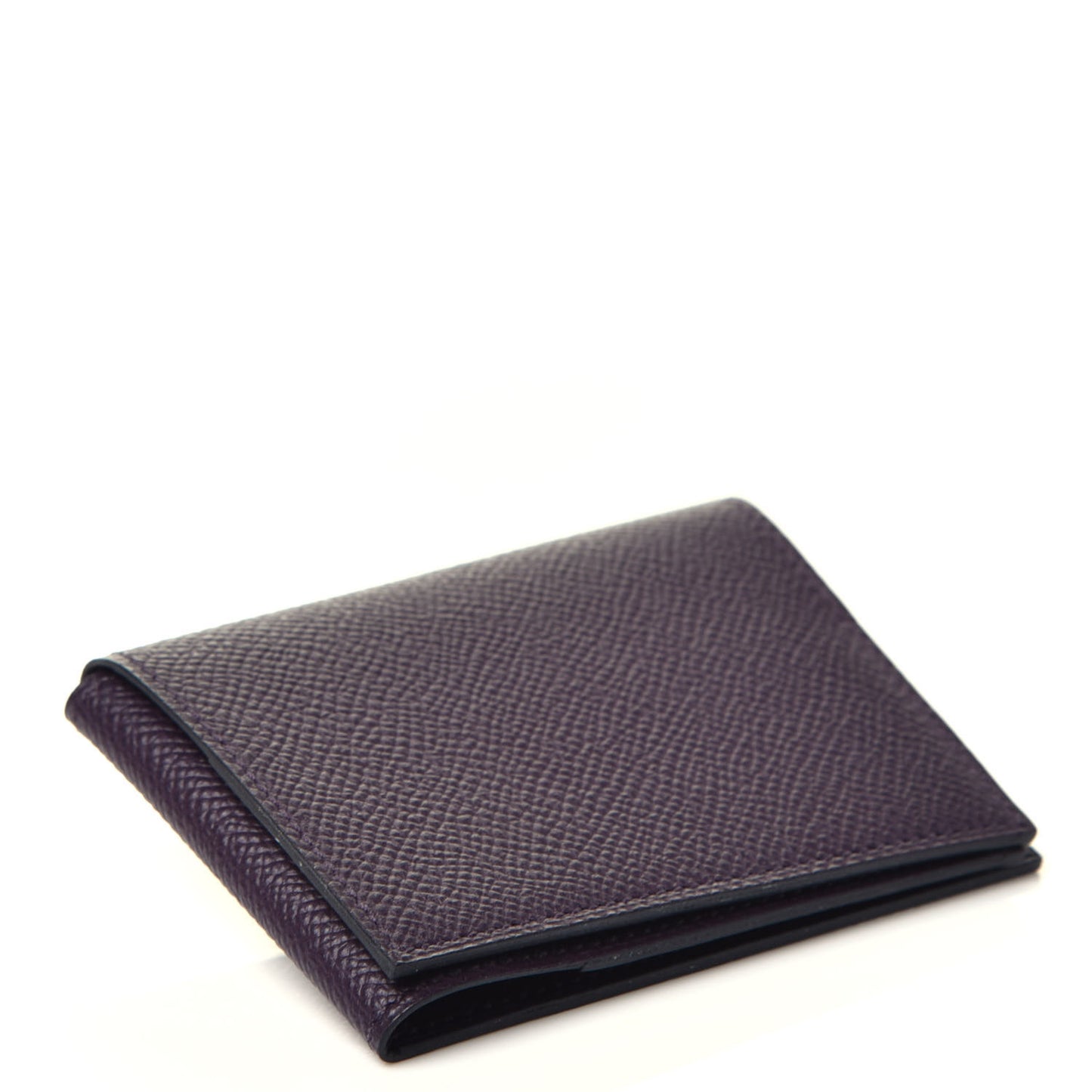 Epsom Guernesey Card Case Raisin