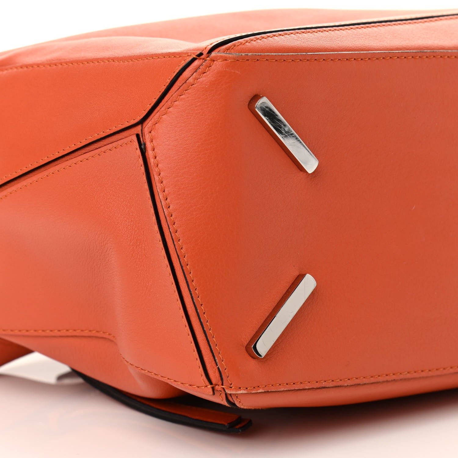 Loewe Calfskin Medium Puzzle Bag Coral 8 of 9