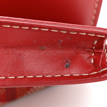 Goyard Goyardine Business Card Holder Red 13 of 13