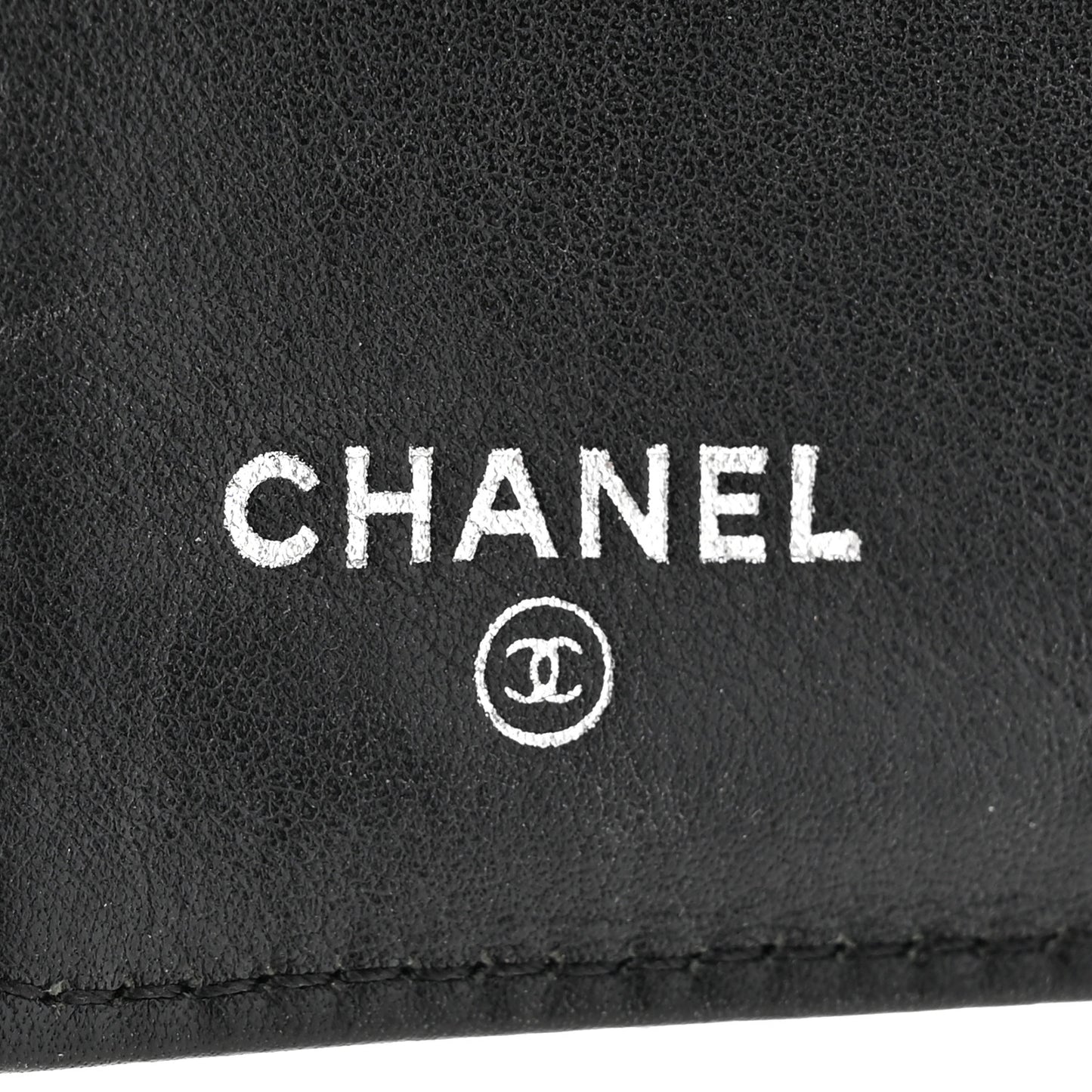 Patent Quilted Brilliant Compact Wallet Black