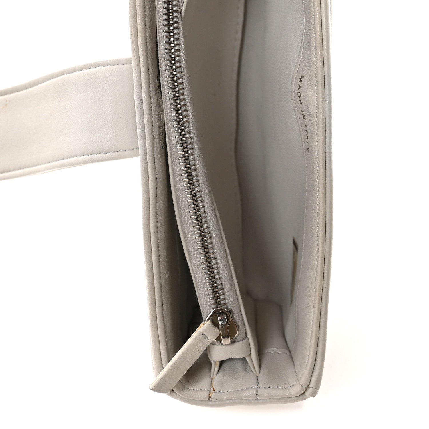 Chanel Metallic Galuchat Stingray Lambskin Mini Clutch With Removable Chain Silver 5 of 12