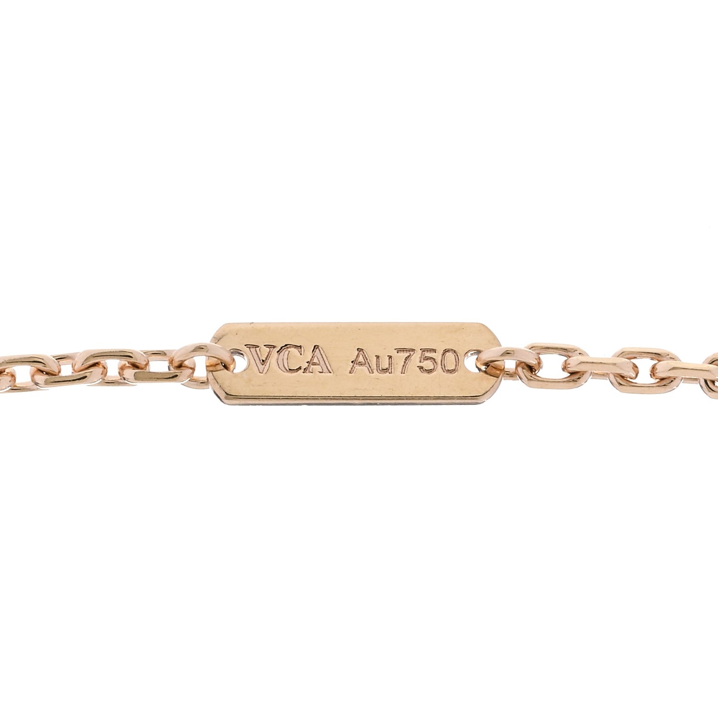 18K Yellow Gold Guilloche Magic Alhambra Long Necklace