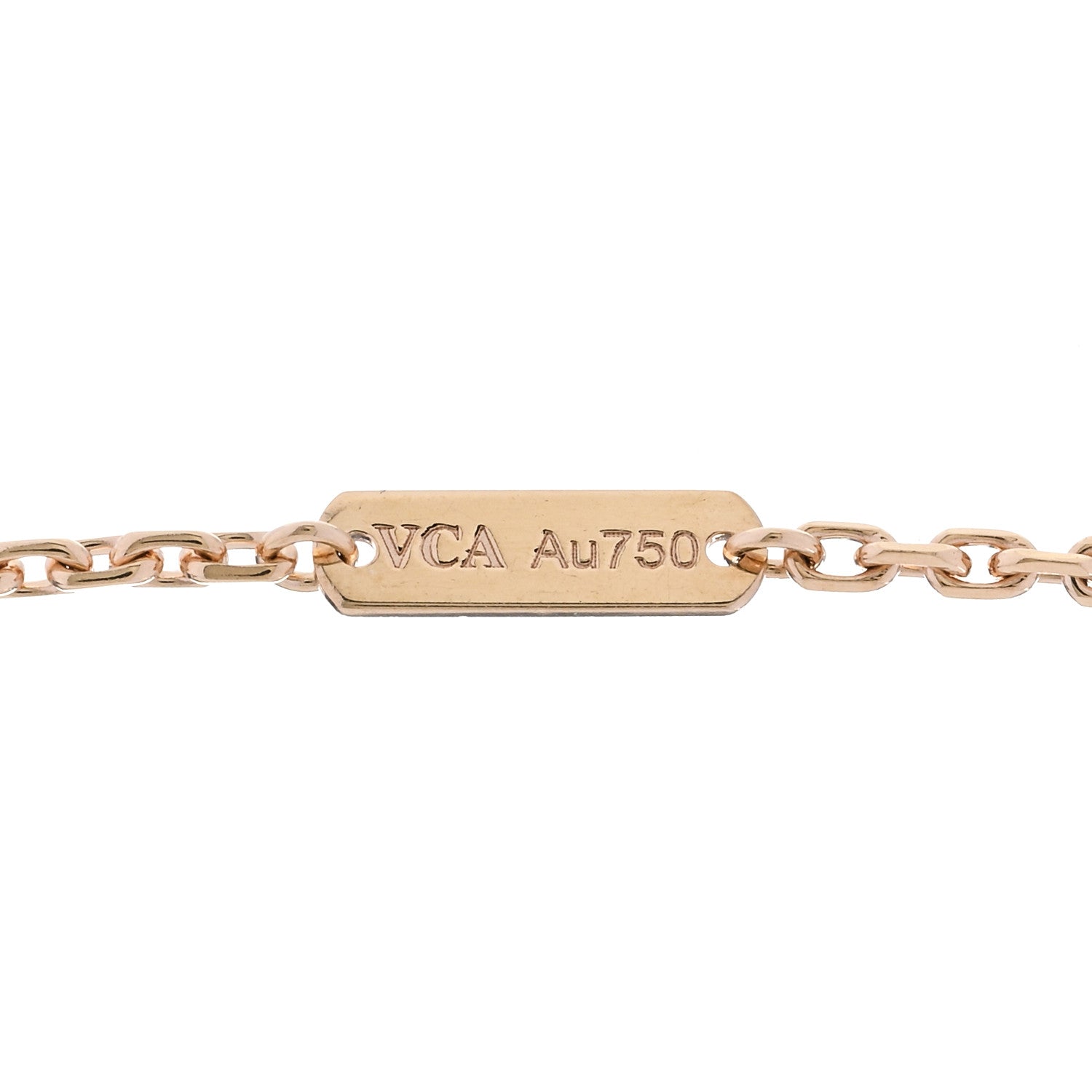 Van Cleef & Arpels 18K Yellow Gold Guilloche Magic Alhambra Long Necklace 5 of 6