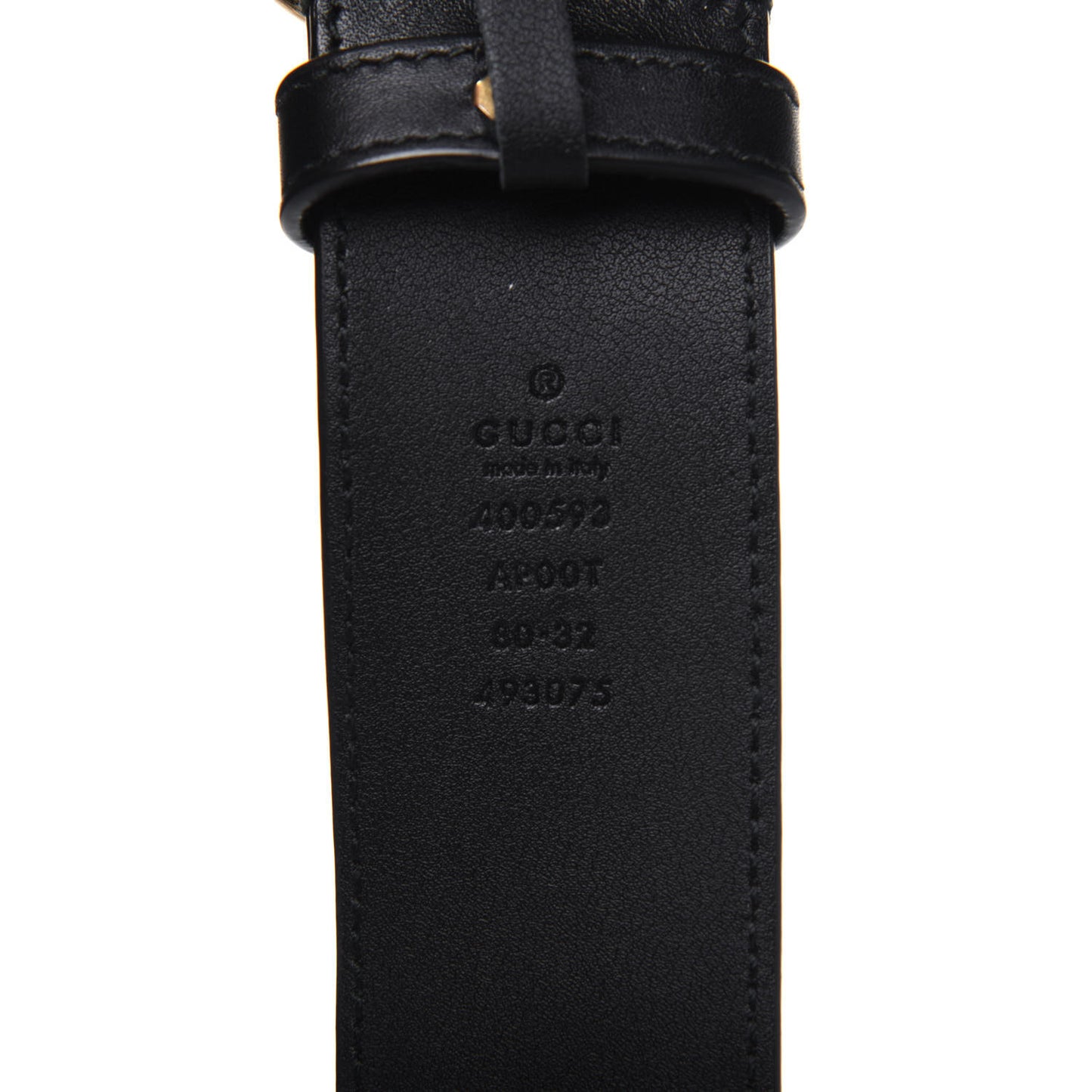 Calfskin Double G 40mm Belt 80 32 Black