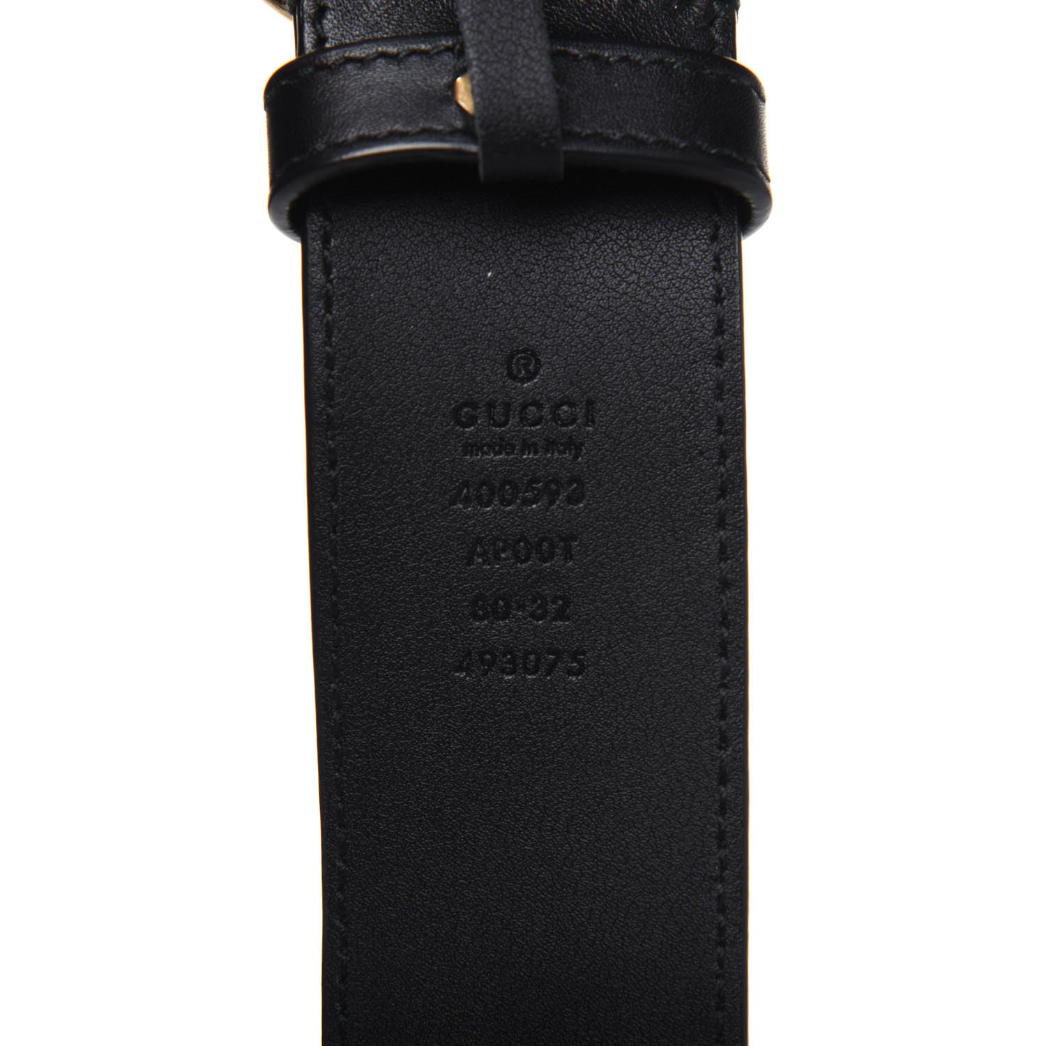 Gucci Calfskin Double G 40mm Belt 80 32 Black 3 of 7