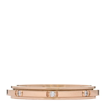 Piaget 18K Rose Gold Diamond Small Possession Band Ring 55 7.25 1 of 5